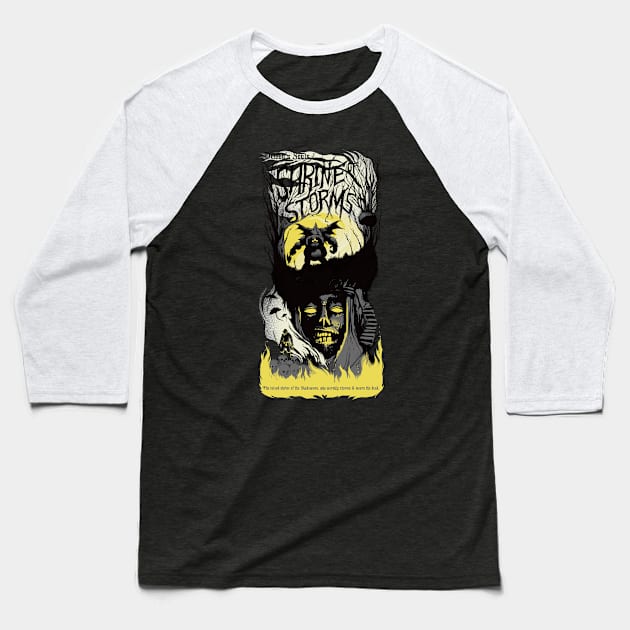 Shrine of Storms Baseball T-Shirt by Crowsmack